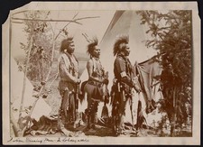Flathead Indian Reservation Montana Salish Indian Dancing Men 1907 Tipis picture