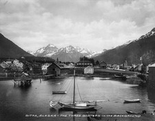 Three Sisters Mts between circa 1900 and circa 1930 Historic Old Photo picture