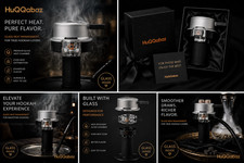HuQQabaz BlackHookah HMD Heat  With Box picture