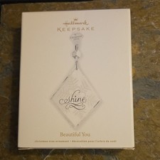 Hallmark Keepsake 2012 Dated Glass Beautiful You Christmas Ornament NEW picture