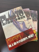 Pluto. Vol.1-Vol.3 all 1st Print w/ Obi Japanese Manga Naoki Urasawa Shogakukan picture
