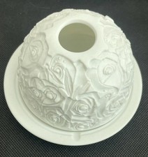 VTG Bernardaud Bouquet de Roses Tealight/Votive Light 4.5” Diam Lithophane VTG picture