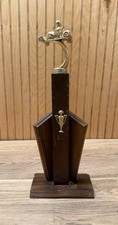 Vintage 1960’s Go Kart Racing Trophy Dual Engine McCulloch Kart Trophy Topper picture