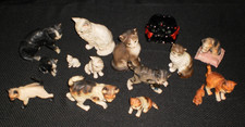 15 Vintage Cat & Kitten Figurines Napcoware, Nippon, Norleans, Lefton + View picture
