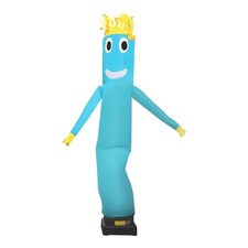 10ft Advertising Inflatable Tube Man Blow Up Giant Waving Arm Fly Puppet Blue picture