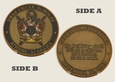 Swan Creek DeMolay Athens Alabama 2023 Challenge Coin  1#23 picture