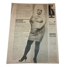 Vintage Divine John Waters Drag Queen Live Rock Island Denver 1987 Promo Print picture
