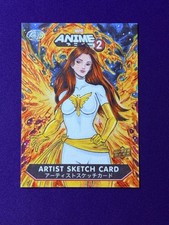 2023 UD Marvel Anime Vol 2 X-Men Phoenix 1/1 AP Sketch Card Chris Willdig picture