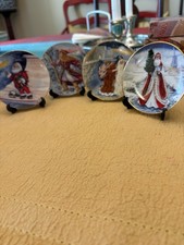1983 Duncan Royale History of Santa Claus - Set 12 Mini Plates 3.25