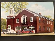 Vintage Postcard 1951 Fire Station Homer New York (NY) picture
