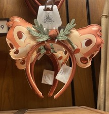 Disney Grand Californian Chip n Dale Chestnut Loungefly Minnie Ear Headband New picture