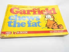 1989 1st Edition GARFIELD CHEWS THE FAT HIS 17TH BOOK BY JIM DAVIS Vintage picture