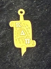 VINTAGE 10K  YELLOW GOLD PHI DELTA KAPPA SORORITY KEY PENDANT 1958 SUNY picture