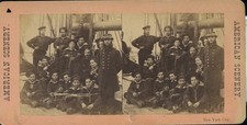 Members of the Navy, New York City -  Civil War Stereoview Card picture