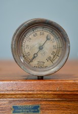 Ashton Valve Antique Steam Locomotive Railroad Brass Gauge Vintage picture