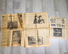 Vintage Newspaper Lot WWII Vietnam St. Francis Dam 1945 1963 1968 Historic picture