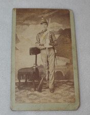 Antique Civil War Era Original Photo Young Soldier Rifle Possibly From Florida picture