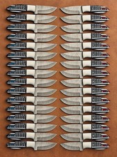 Lot of 50 7'' Knives Damascus Steel USA Flag Handle With Steel Bolster / Sheath picture