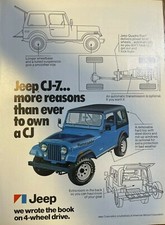 1977 Advertisement Jeep CJ-7 4-Wheel Drive picture