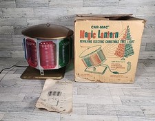 Vintage Car-Mac Magic Lantern Revolving Christmas Tree Spotlight Light 1960s  picture
