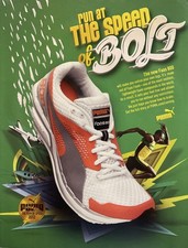 PUMA Ad        RUN AT THE SPEED OF BOLT      USAIN BOLT. picture