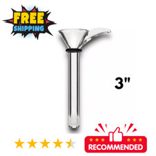 9mm Glass Downstem Bowl Water Pipe Piece 9 MM Slide Clear Down Stem ( 3