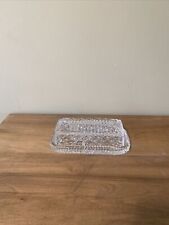WATERFORD CRYSTAL Covered Butter Dish GOTHIC MARK VINTAGE EXCELLENT picture