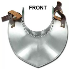 Medieval Renaissance Templar Knights Standing Collar Gorget 18G Armor picture