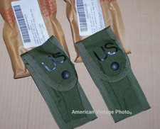 2 Military USGI 9MM & .45 Cal Pistol Magazine Ammo Pouch Multitool Case ALICE picture