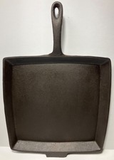 Vintage Birmingham Cast Iron Breakfast Griddle No # 11 BG 11.25