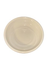 Longaberger Pottery Traditions 4” Ivory Beige Small Round Dessert Bowl Dish VTG picture