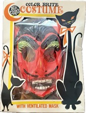 VINTAGE Ben Cooper DEVIL Halloween Costume & Mask in Original Box, RARE HTF picture