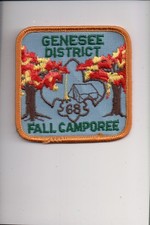 1968 Genesee Disrtrict Fall Camporee patch picture