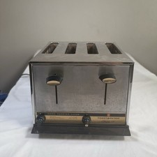 Vintage Toastmaster Hostess IV 4-Slice Chrome Toaster Tested Working Mid Century picture