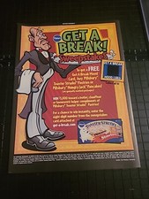Toaster Strudel Pillsbury Sweepstakes Print Ad 2001 8x11 Great To Frame  picture
