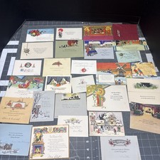lot of 28 vintage art deco christmas post cards #1 picture