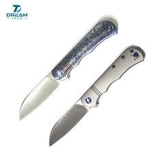 DREAMTECH Folding Knives Titanium Knife 14C28N Blade Knife picture