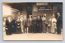 Burdett NY-New York, RPPC: Lehigh Valley Railroad Depot-Station Vintage Postcard picture