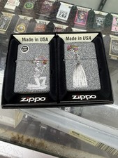 Zippo Pocket Lighter Special Edition Discontinued Made In USA Set Of 2 picture