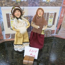 2 Byers Choice  Carolers Ladies $55.00 for the 2 1997 & 1995 (Lot 13) picture