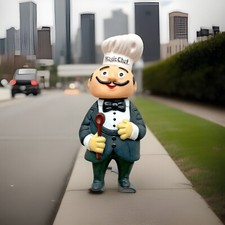 VINTAGE Magic Chef Coin Piggy Bank Vinyl Figure Advertising Promo 7-inch Tall picture