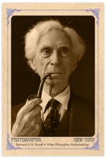 BERTRAND RUSSELL British Writer Philosopher Thinker  Vintage 4x6 Photo Card RP picture