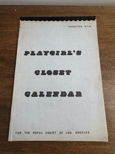 VINTAGE 1972-1974 PLAYGIRLS CLOSET CALENDAR ROYAL COURT OF LOS ANGELES DRAG GAY picture
