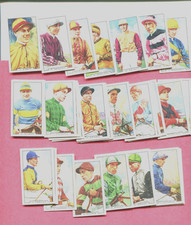 1936 GALLAHER LTD. FAMOUS JOCKEYS 48 DIFFERENT TOBACCO CARD SET picture