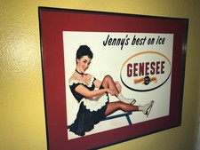 Genesee Jenny on Ice Beer Bar Man Cave Advertising Sign picture