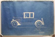 Moon Coupe HH Babcock Original Antique Car Design Blueprint Poster 1922 picture