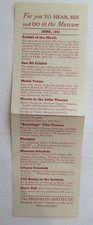 The Franklin Institute - June 1941 Guide - Philadelphia, Pa. picture