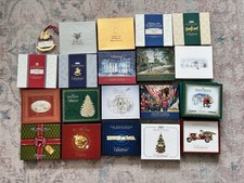 White House Christmas Ornaments COMPLETE 1998-2015 Set + 1995 19 Pc w/ Boxes picture