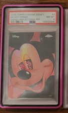 2025 Topps chrome Disney Mickey/Minnie Reflections Refractor PSA 10 picture