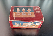 Vintage 1989 Precious Moments Three Kings Miniature Pewter Nativity 694495 CIB picture